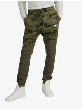 Ecko Men's Quarter Pounder Fleece Jogger - Olive Camo size 3XL